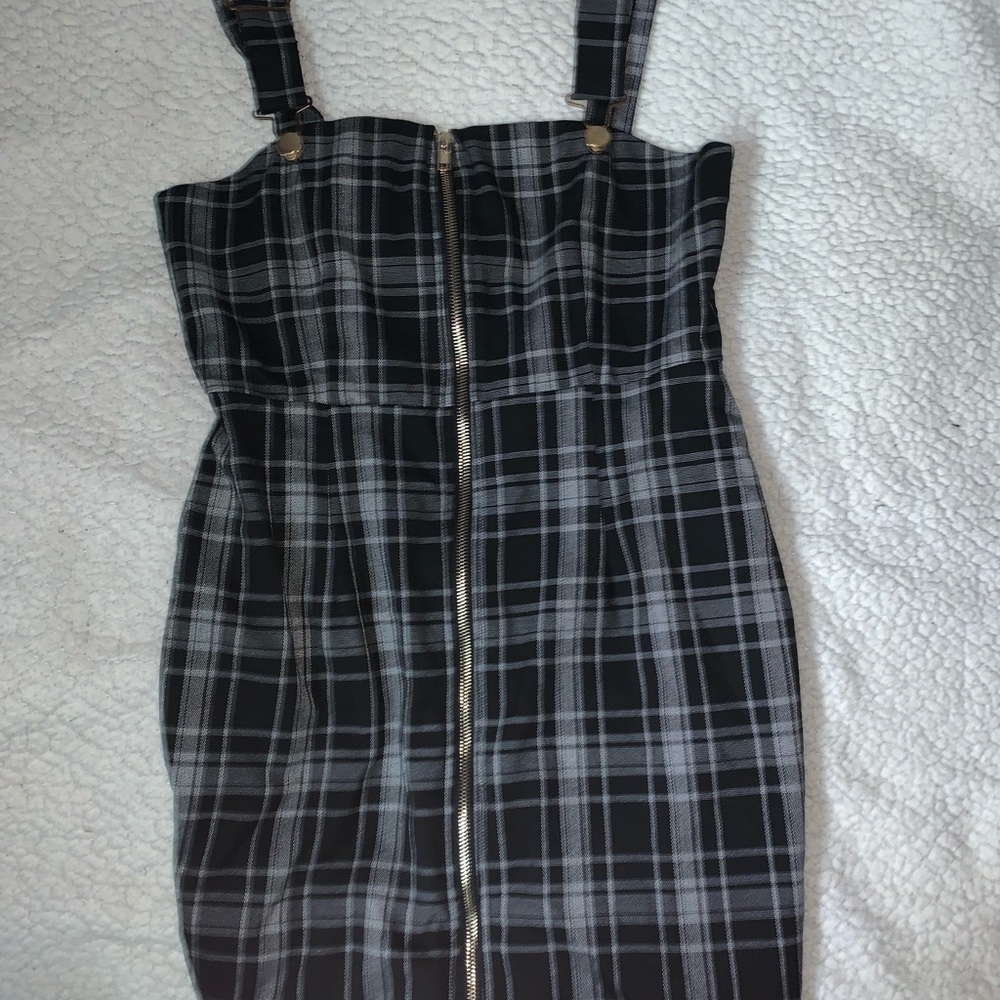 Forever 21 Black and White Plaid Dress